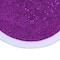 20" Purple Glittered Mini Christmas Tree Skirt with Faux Fur Trim